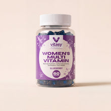 Vitasy Women's Multivitamin Gummies v4 - Front Variant Hero - Blueberry