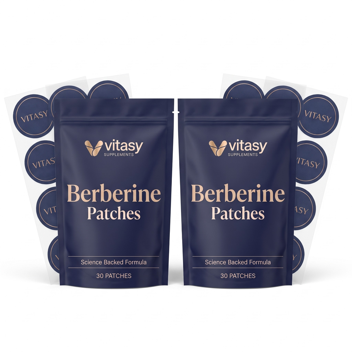Two pouches of Vitasy Berberine Patches