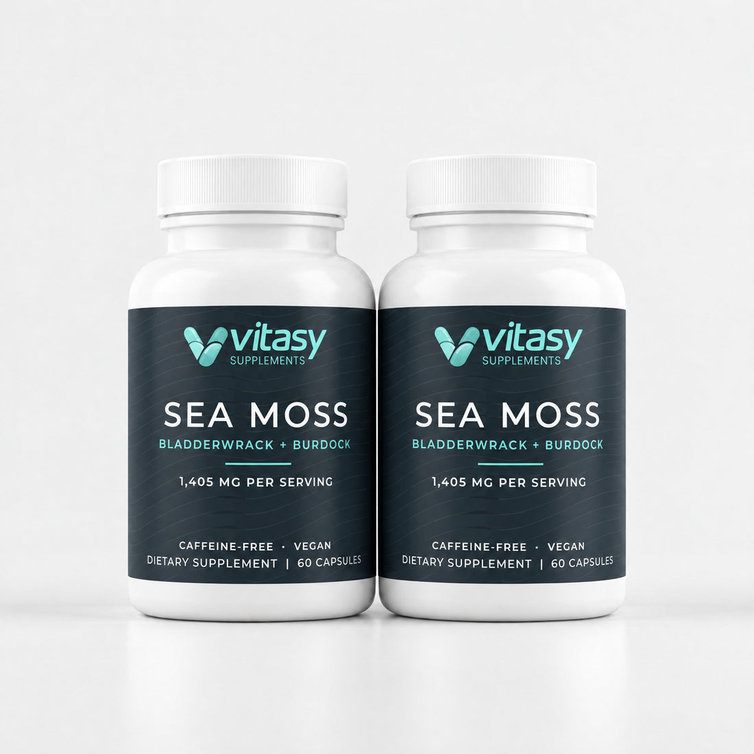 Two bottles of Sea Moss Capsules