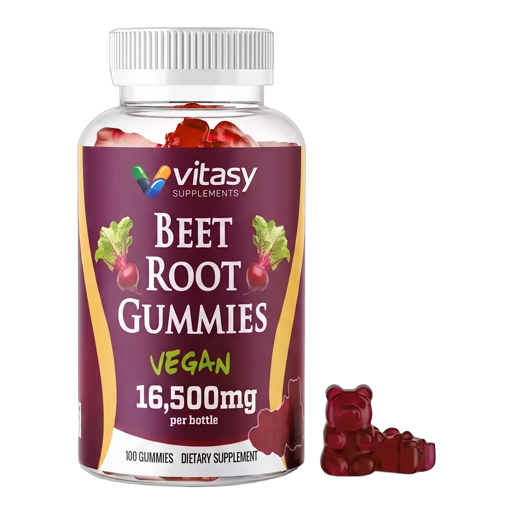 Beet Root Gummies with Apple Cider Vinegar - Daily Energy Support in One Chewable - Original Flavor bottle