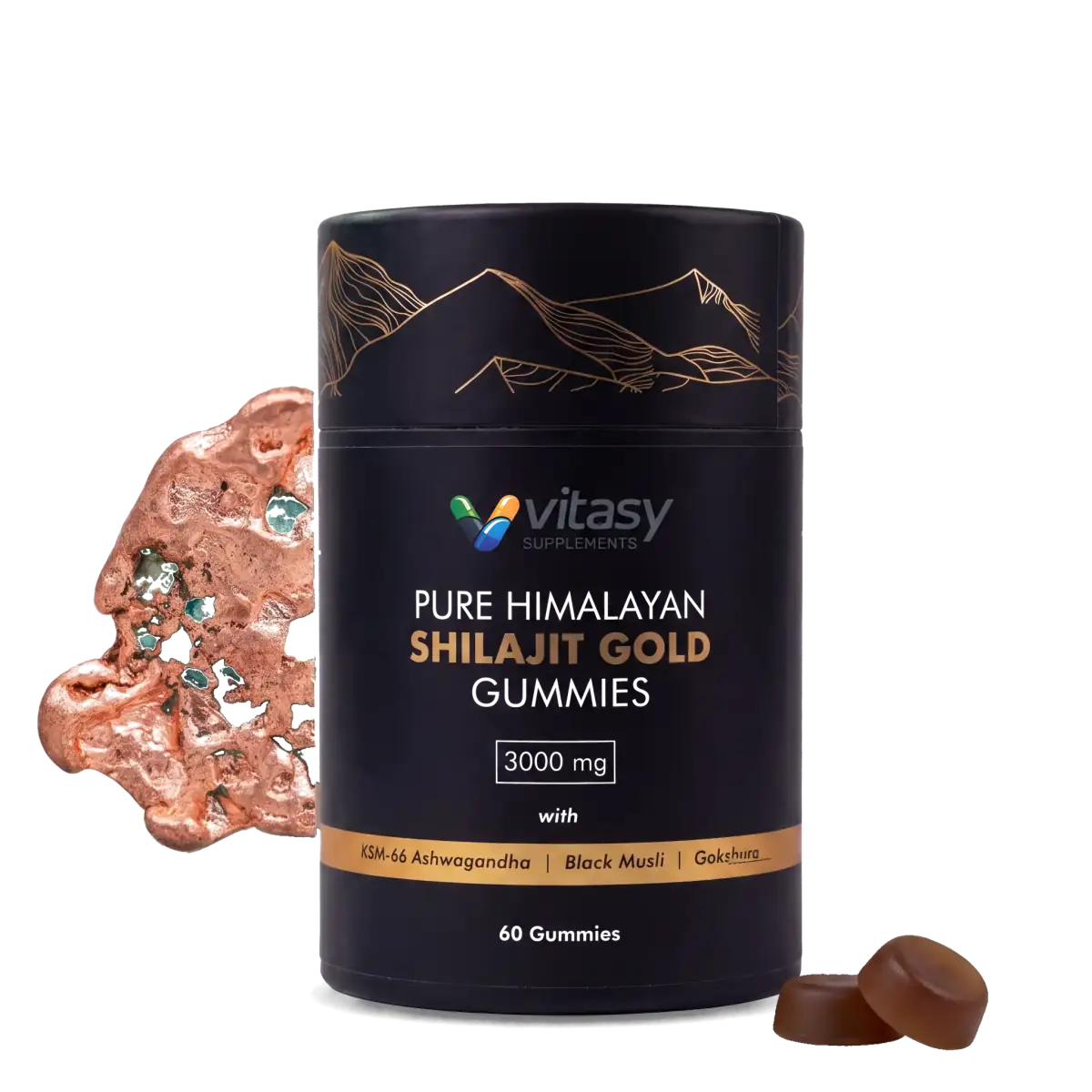 Vitasy Shilajit Gummies bottle